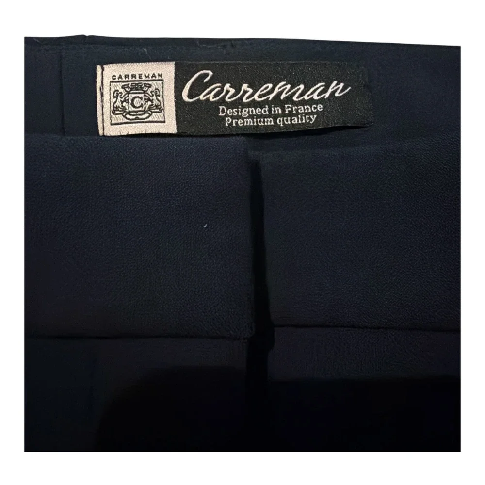 J crew Natalia flare business work pant high waist pleat professional navy blue